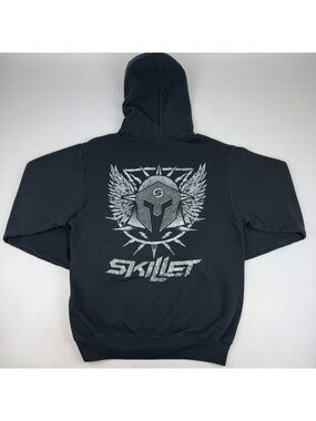 Skillet Band Adult Size S Hoodie Sweatshirt Black Double Sided